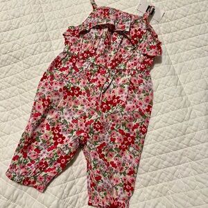 NEW Baby Gap Pink Floral Romper